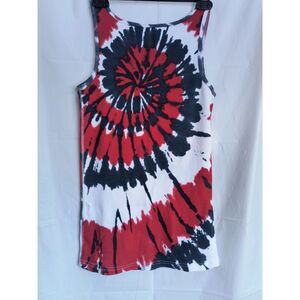 Vintage Faded Glory Patriotic Tie Dye Tank Top- NWOT - Size XL 16-18 - Americana